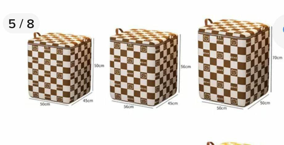 Cute bear Non Woven Large Capacity quilt bags
