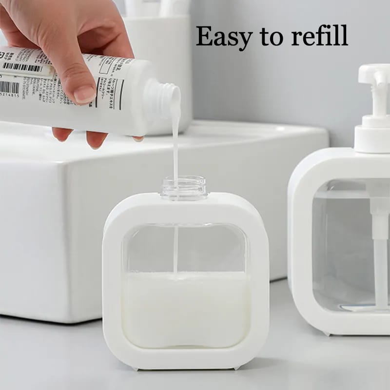 Refillable soap pump