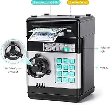 Electronic kids piggy bank