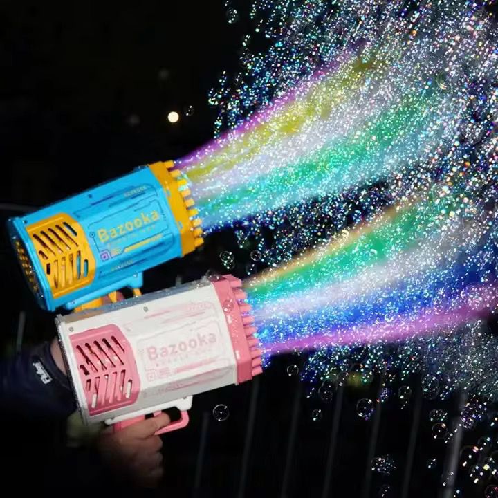 69 Hole Rechargeable Bubble Making Gun