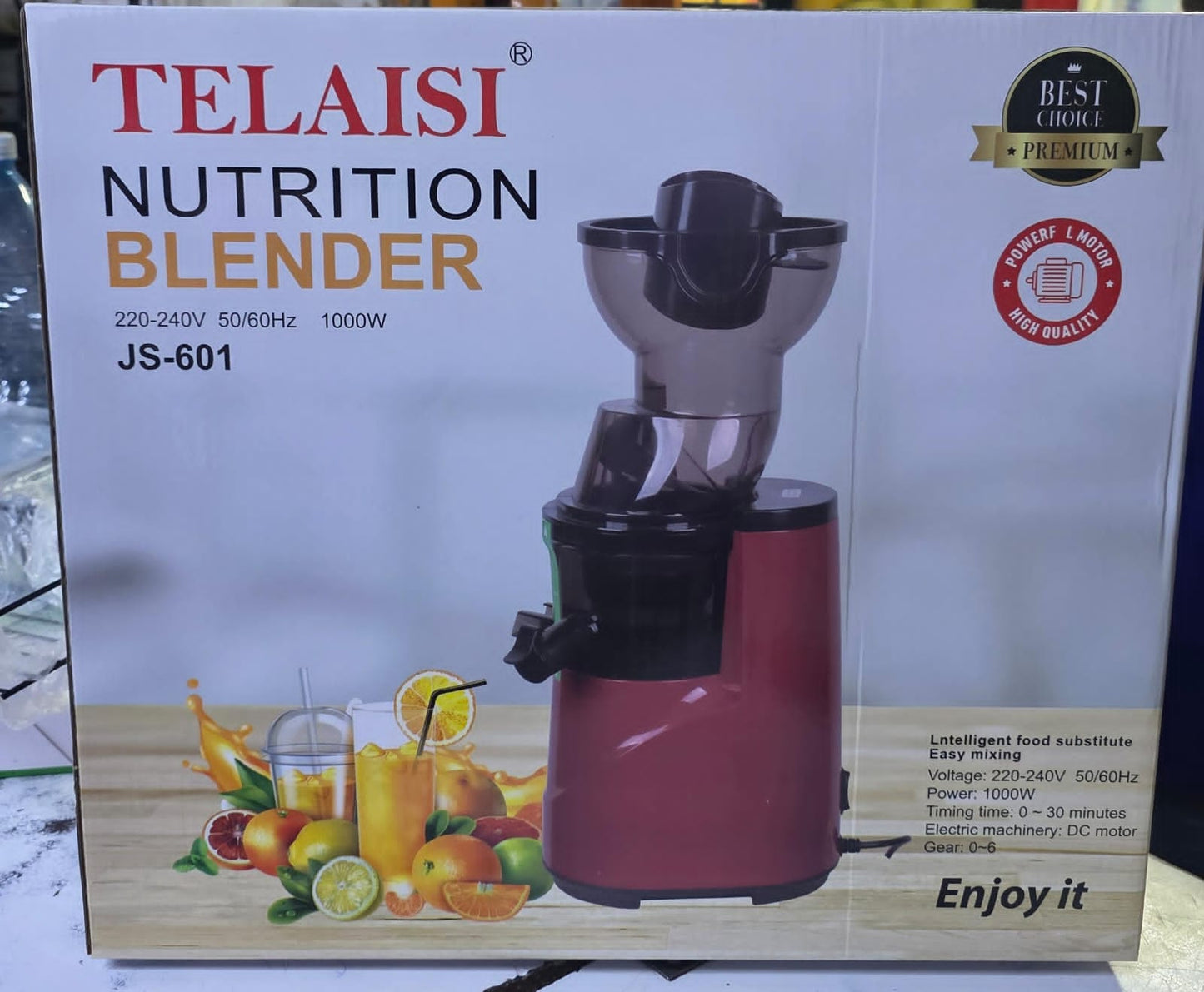 Slow juicer TELAISI brand 
Original nutrition juicer