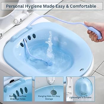 Postpartum Sitz Bath Basin with Hand Pump