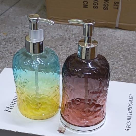 Acyric coloured handwash dispenser