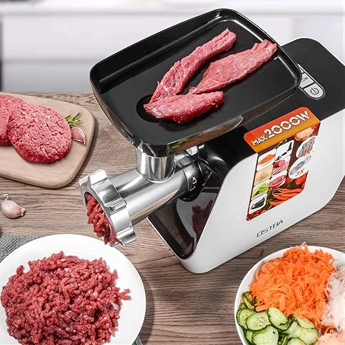 Electric Meat Grinder, 5 in 1 Heavy Duty Meat Mincer Sausage Stuffer Machine