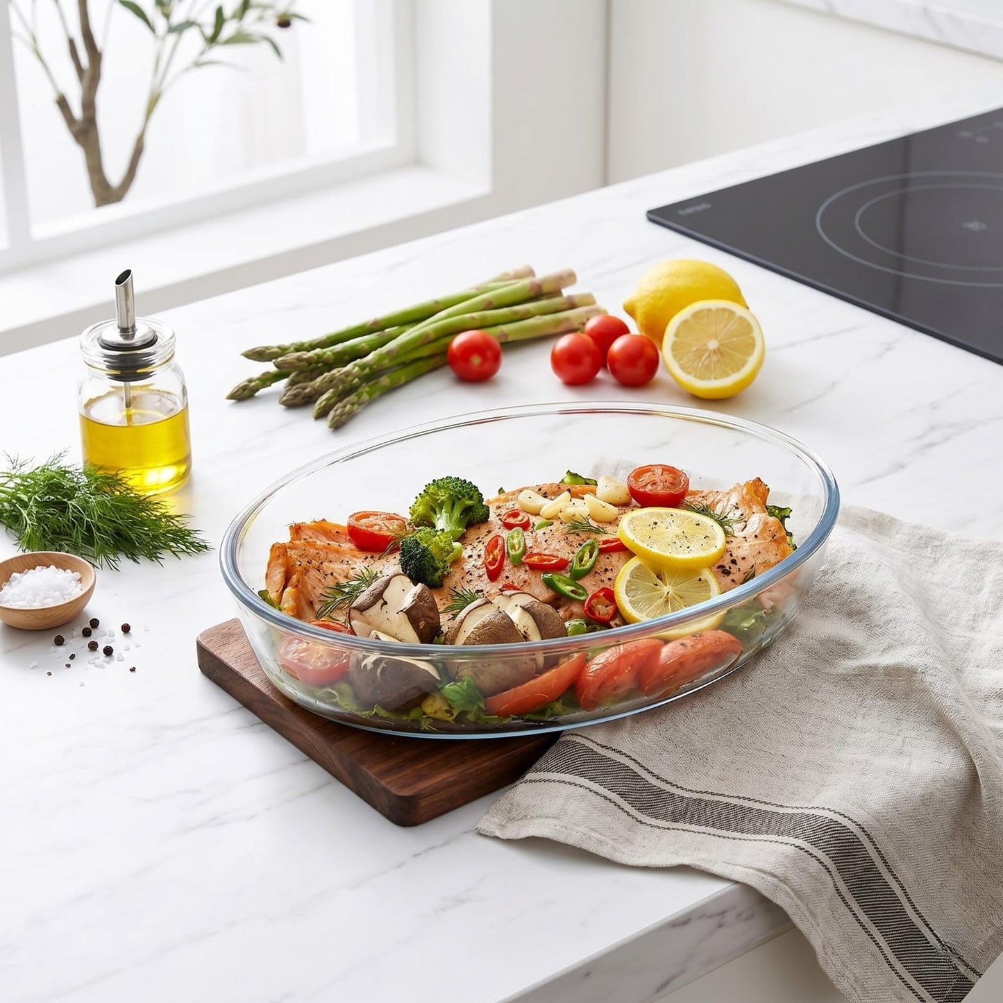 2pcs Oval baking trays