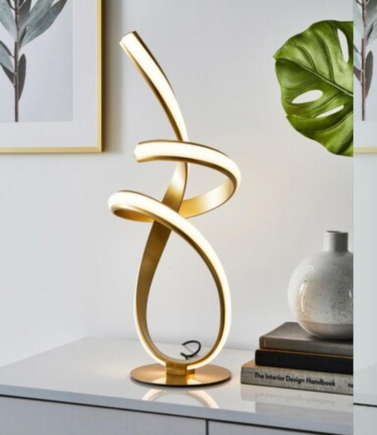 Gold Ribbon LES tabe lamp