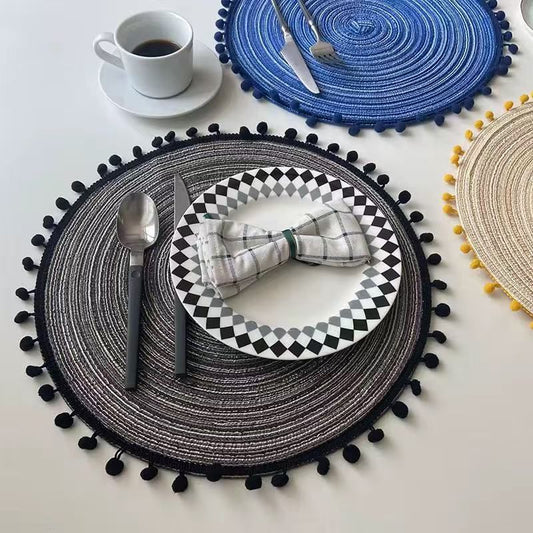 ✨6pcs Round Table Placemats