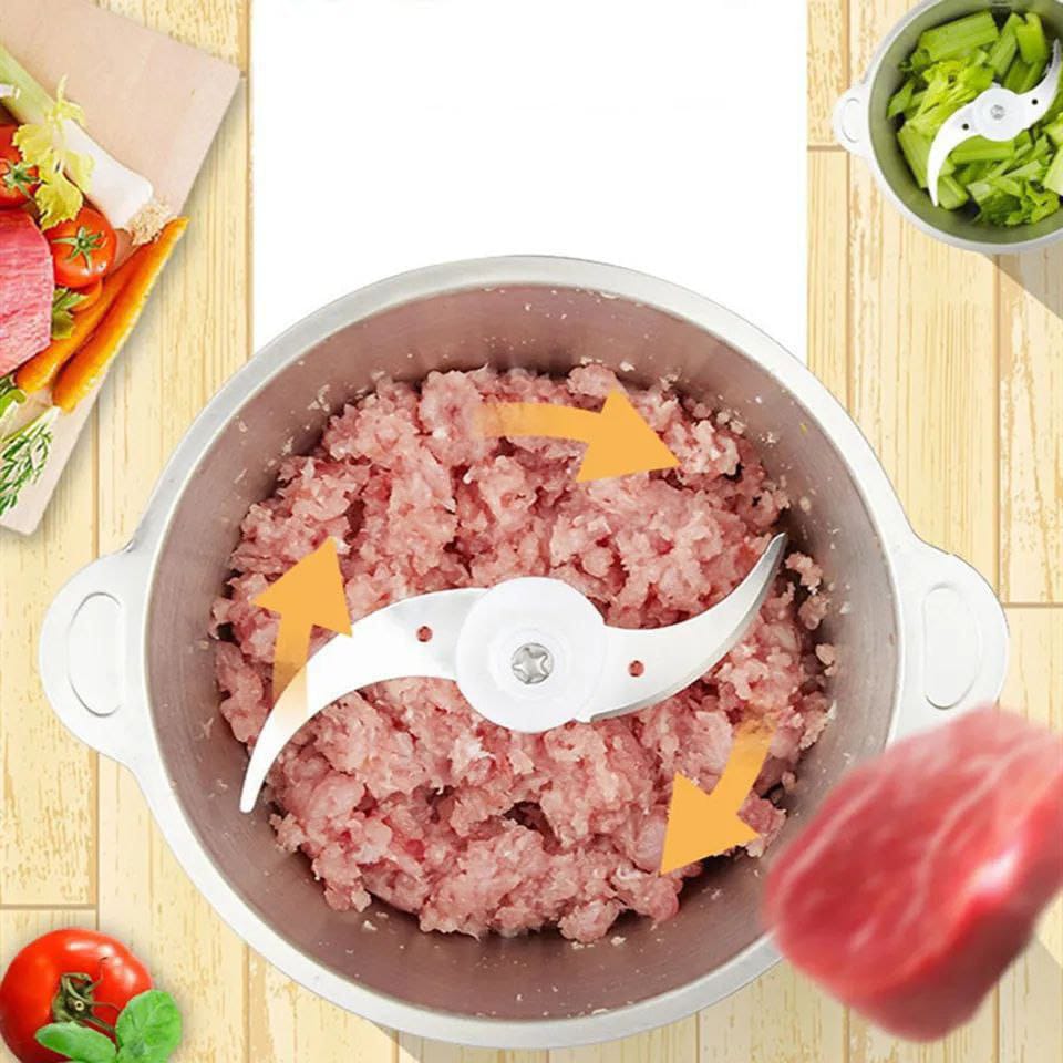 Stainless steel electric mincer 3L