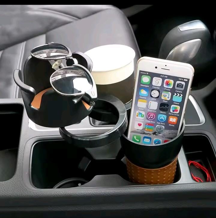 Adjustable 5-1 multifunction rotating car cup holder
