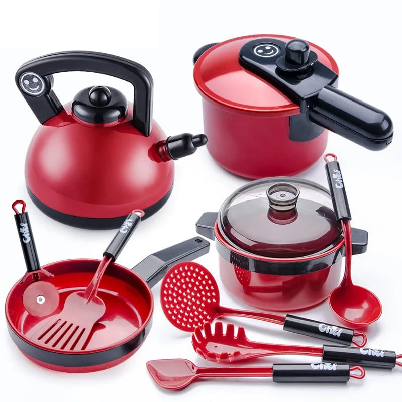 61pcs kids kitchen cookware playset toy set for cooking