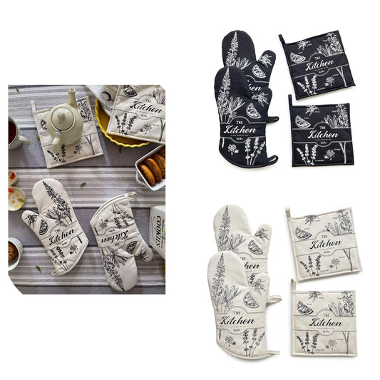 Kitchen Glove & Pot Holder set