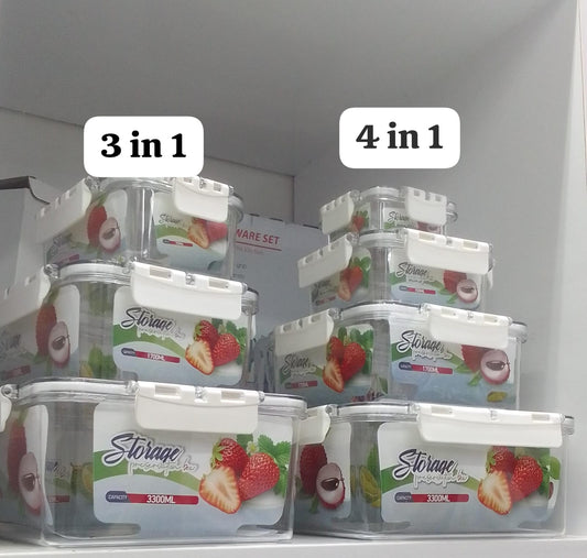 Transparent Airtight Pantry Boxes Multigrain Sealed Cans,Food Storage, Kitchen Refrigerator With Lid Fresh lock