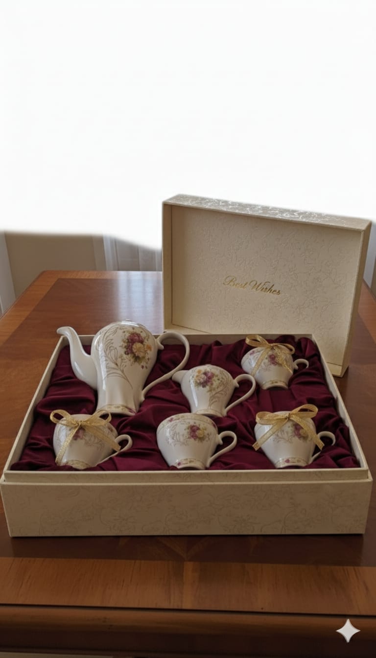 Rose Garden Porcelain Tea Set
