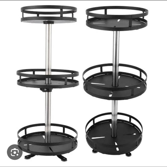 multifunctional 3 Tier rotating shelving