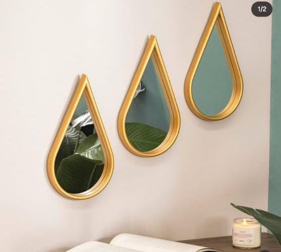 3 in 1 pieces decorative wall hanging mirrors