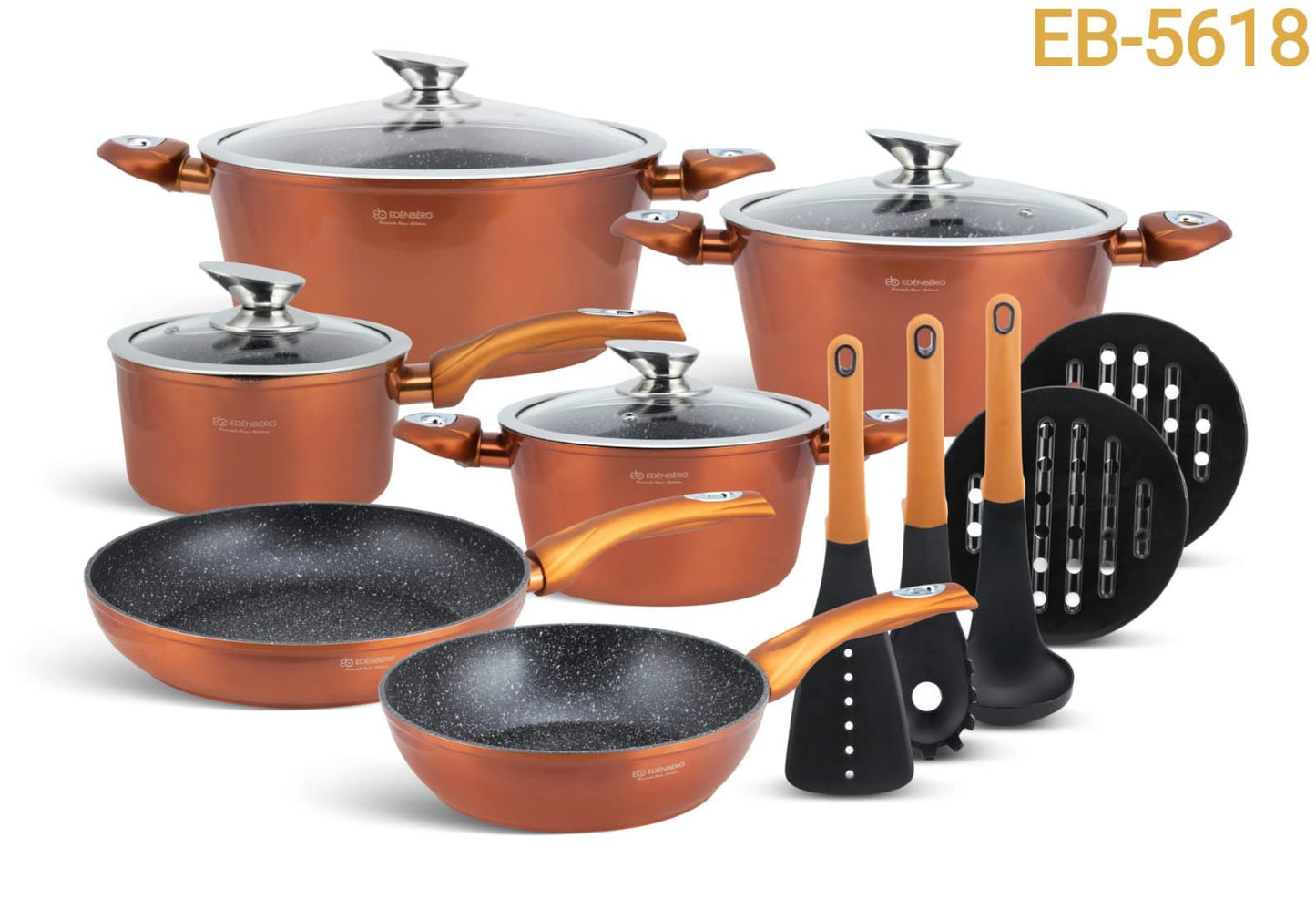 15pcs Edenburg cookware set