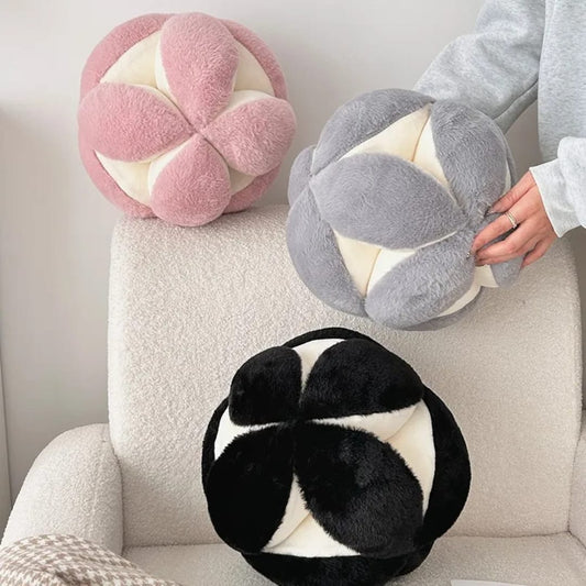 30 cm soft living room,bedroom hydrangea Rabbit fur throw pillows