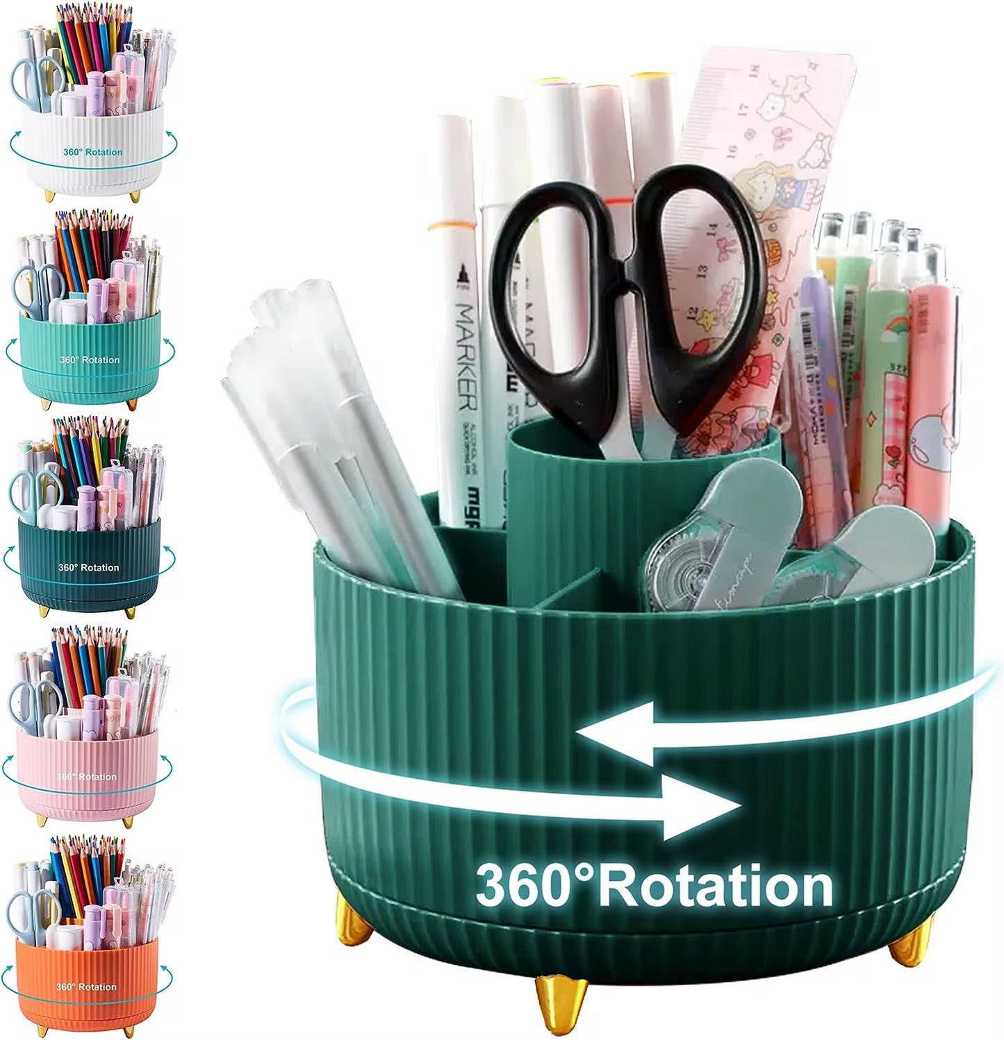 360° rotating desk organizer