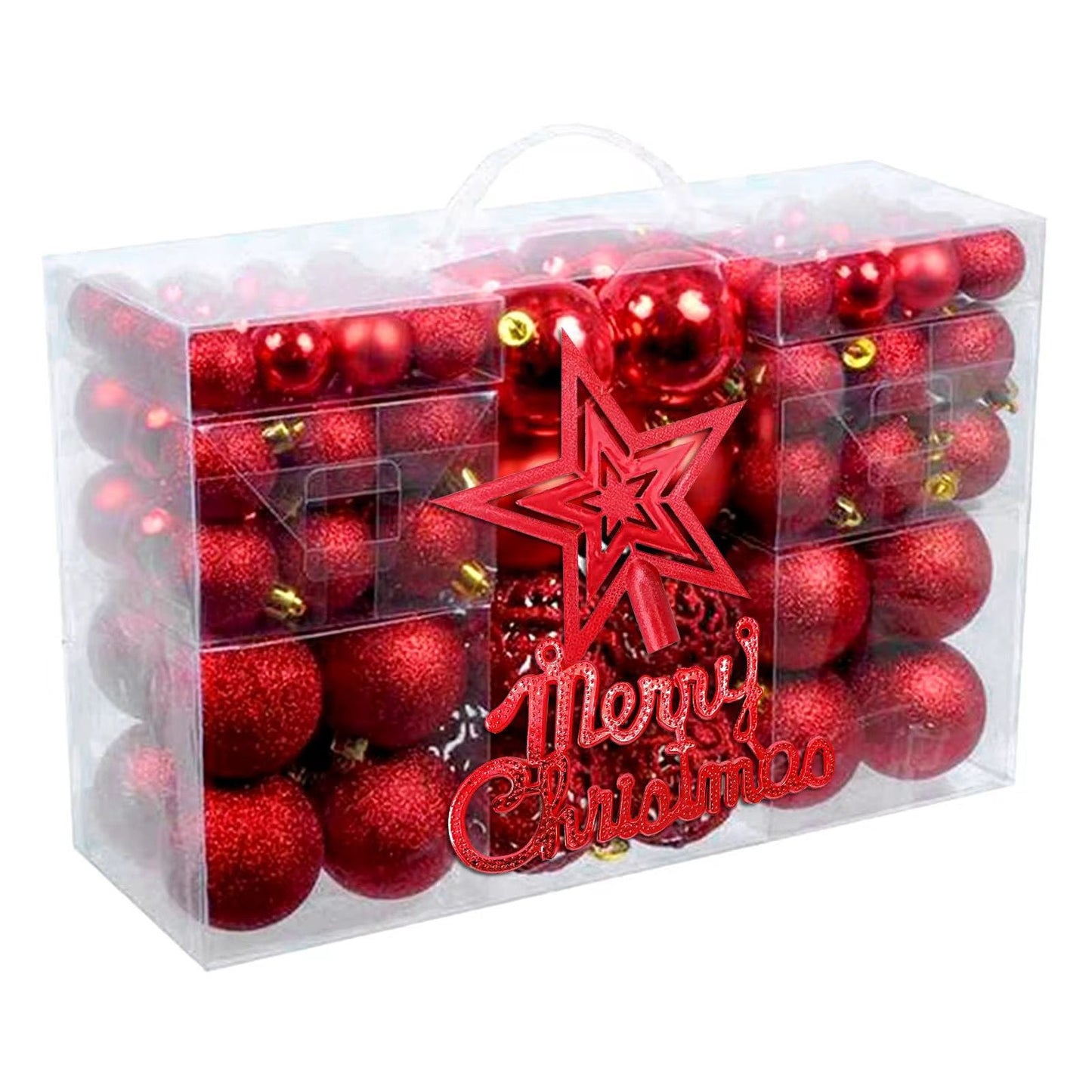 102 pcs  Christmas Balls Ornaments for Christmas Tree