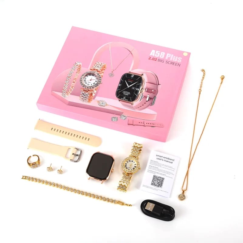 7 IN 1 Smart Watch A58 Plus - Big screen