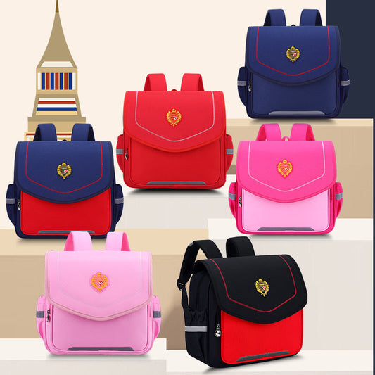 High quality oxford horizontal backpack, Primary School Bag, Boys & Girls Backpack/school bag  Kindergarten kids school Bag, Wear-resistant Square backpack Bag for Teenagers
