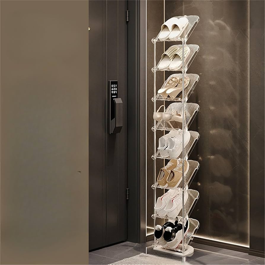 8 tier string acrylic shoe rack