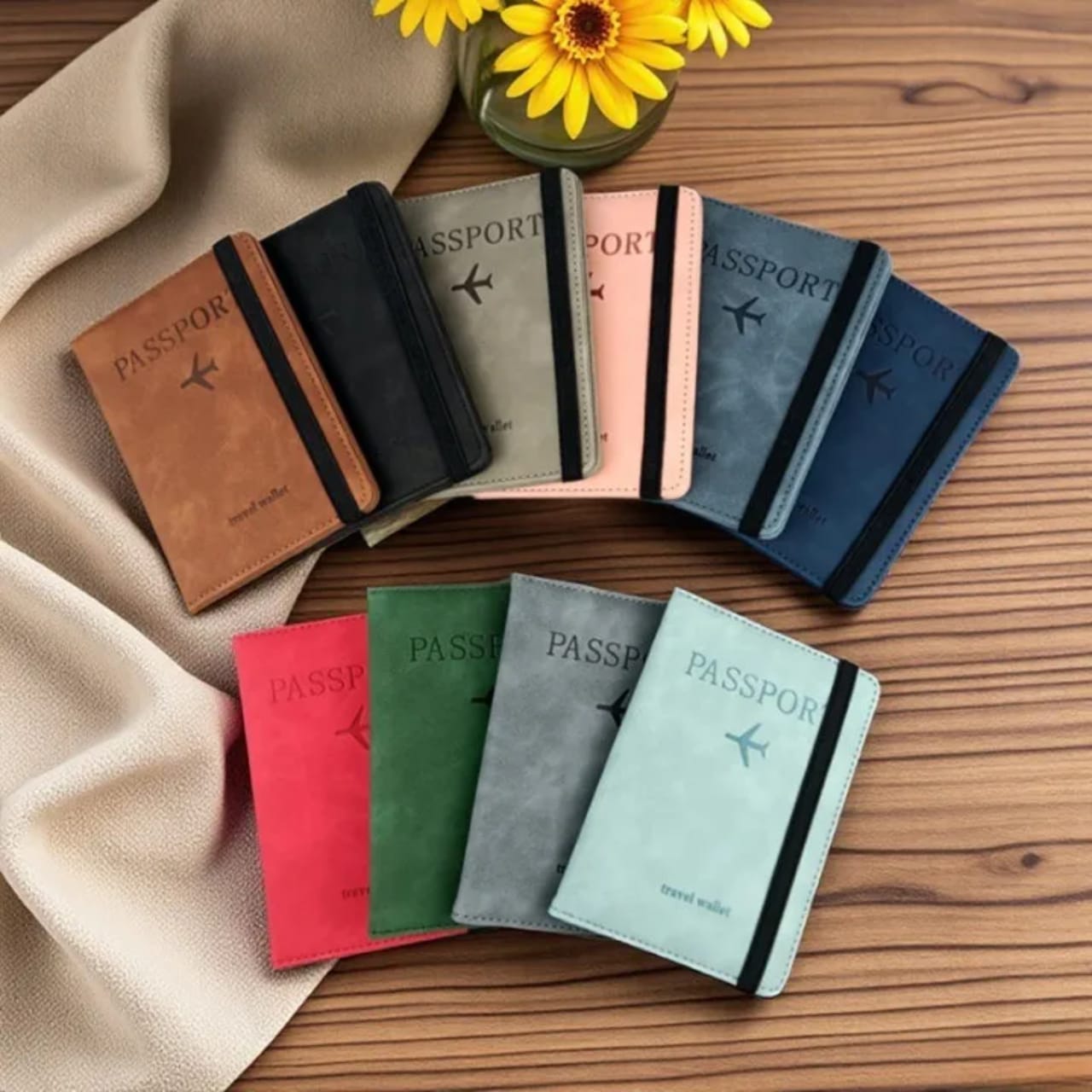 Passport Holder,Passport Cover  with RFID Blocker Plus Suitcase Tag