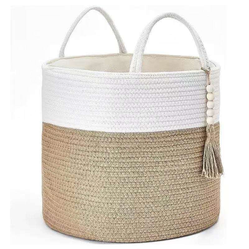 Wooven decorative laundry/toys basket