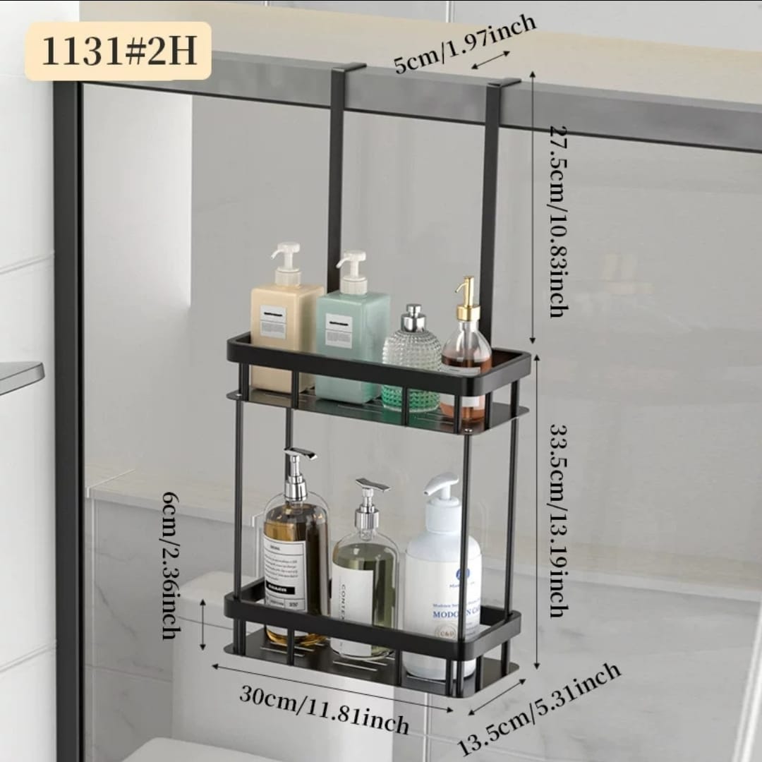 Bathroom Door Hanging Storage Rack