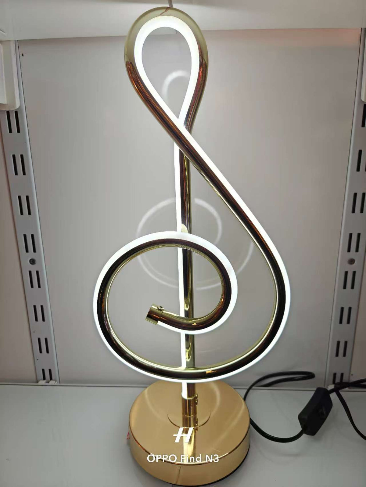 LED Treble Clef Music Note Table Lamp