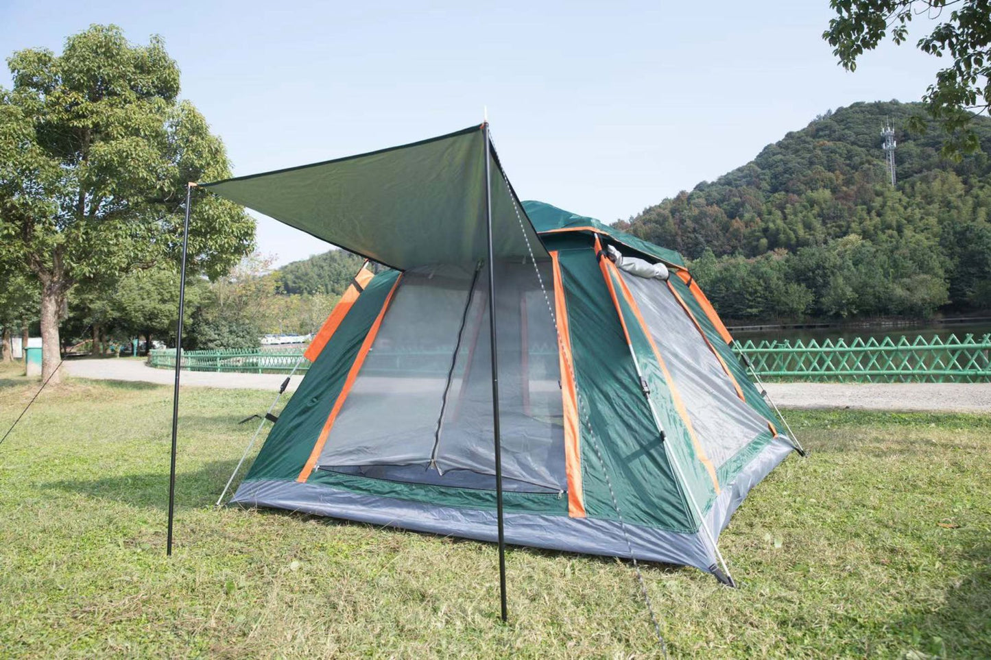Automatic outdoor camping tent