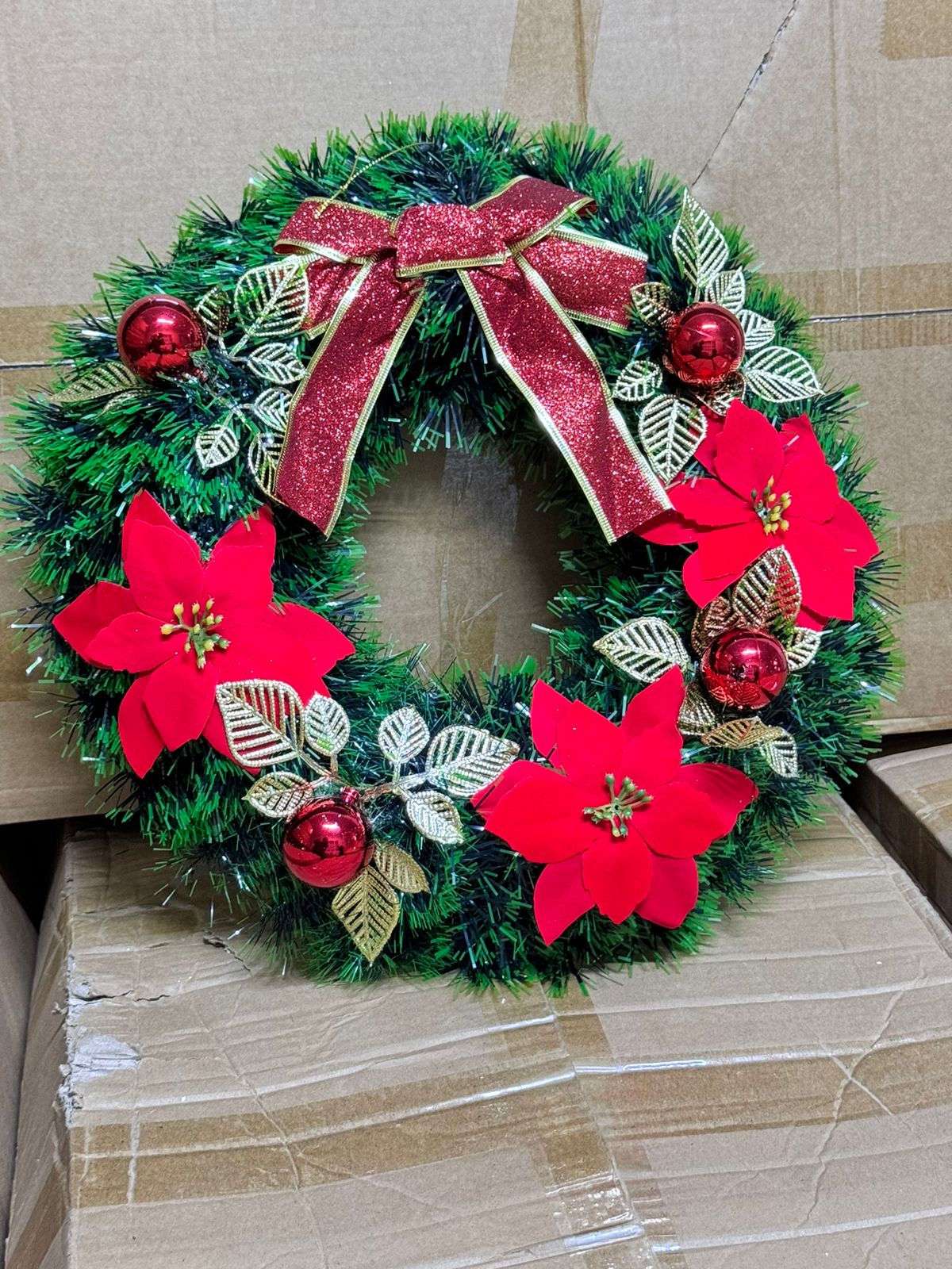 40CM Christmas Wreath for Front Door \ Window