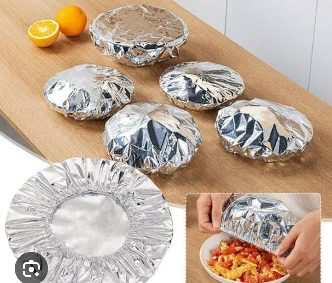 Reusable aluminum foil food cover