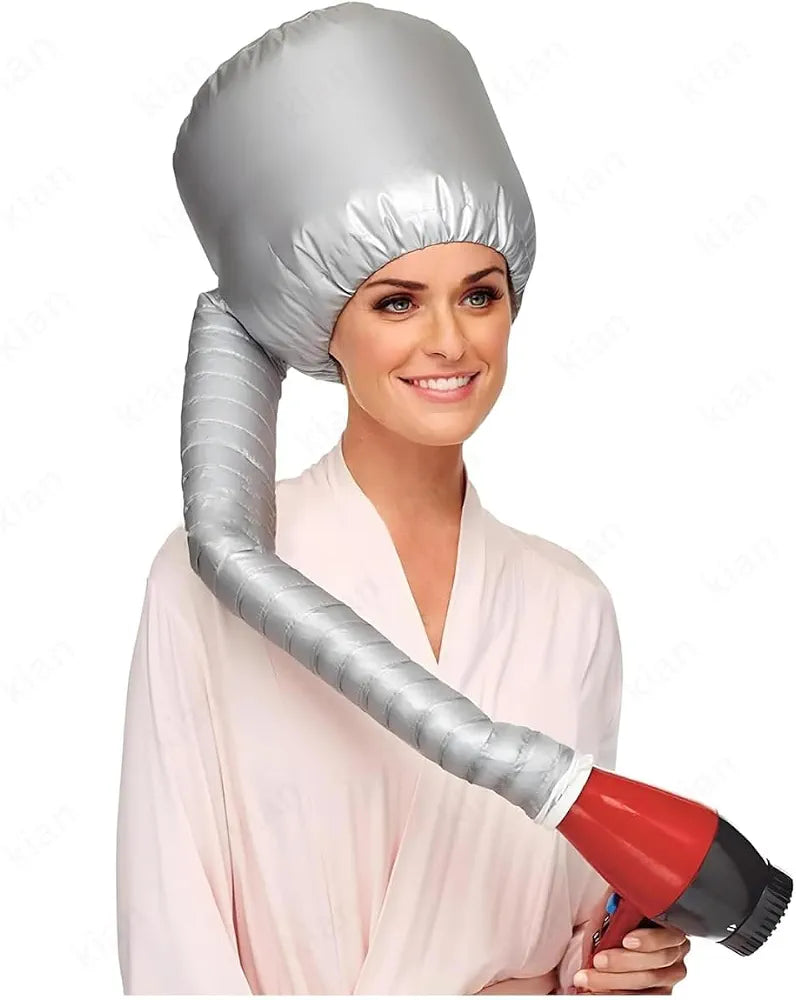 Portable bonnet hair dryer attachment
