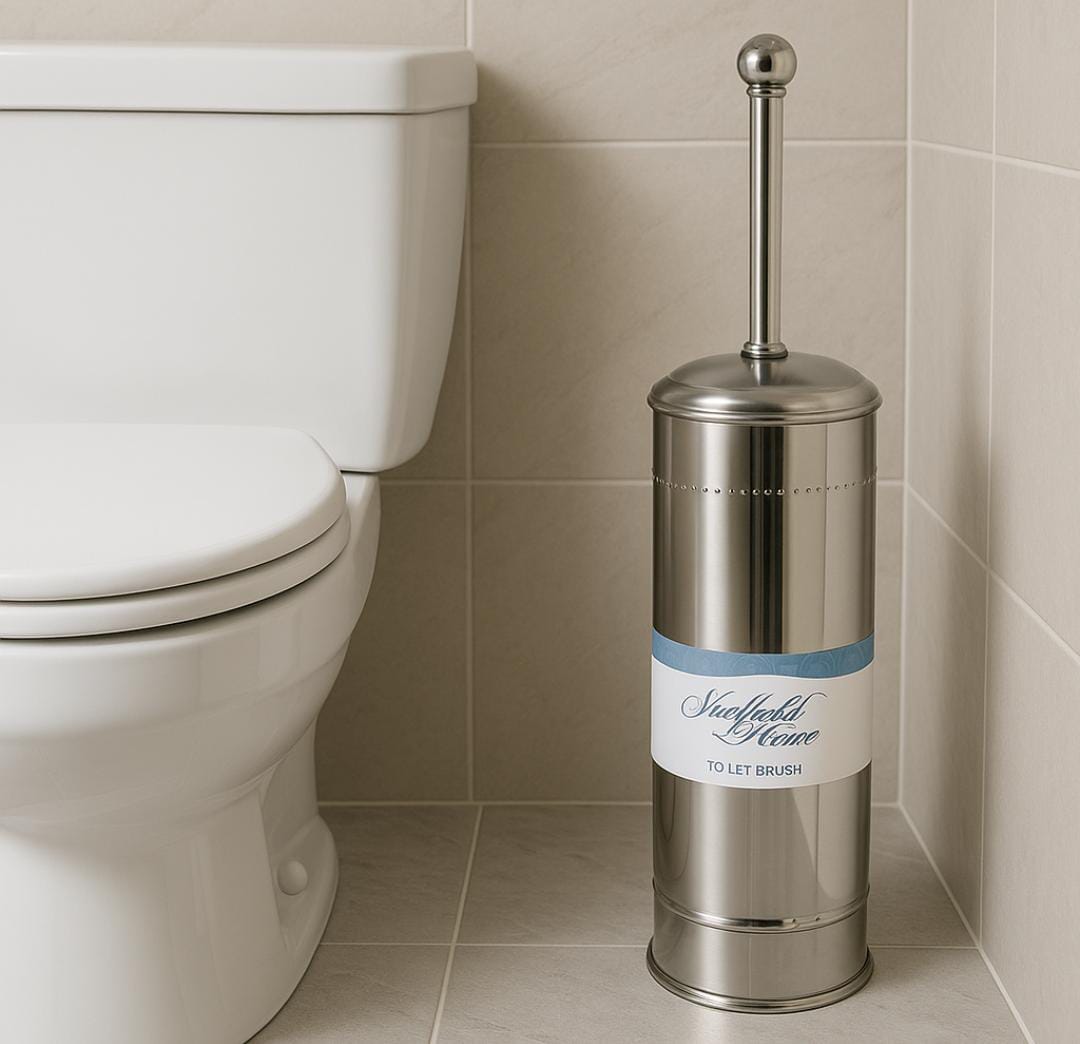 Invisible Metallic Toilet Brush