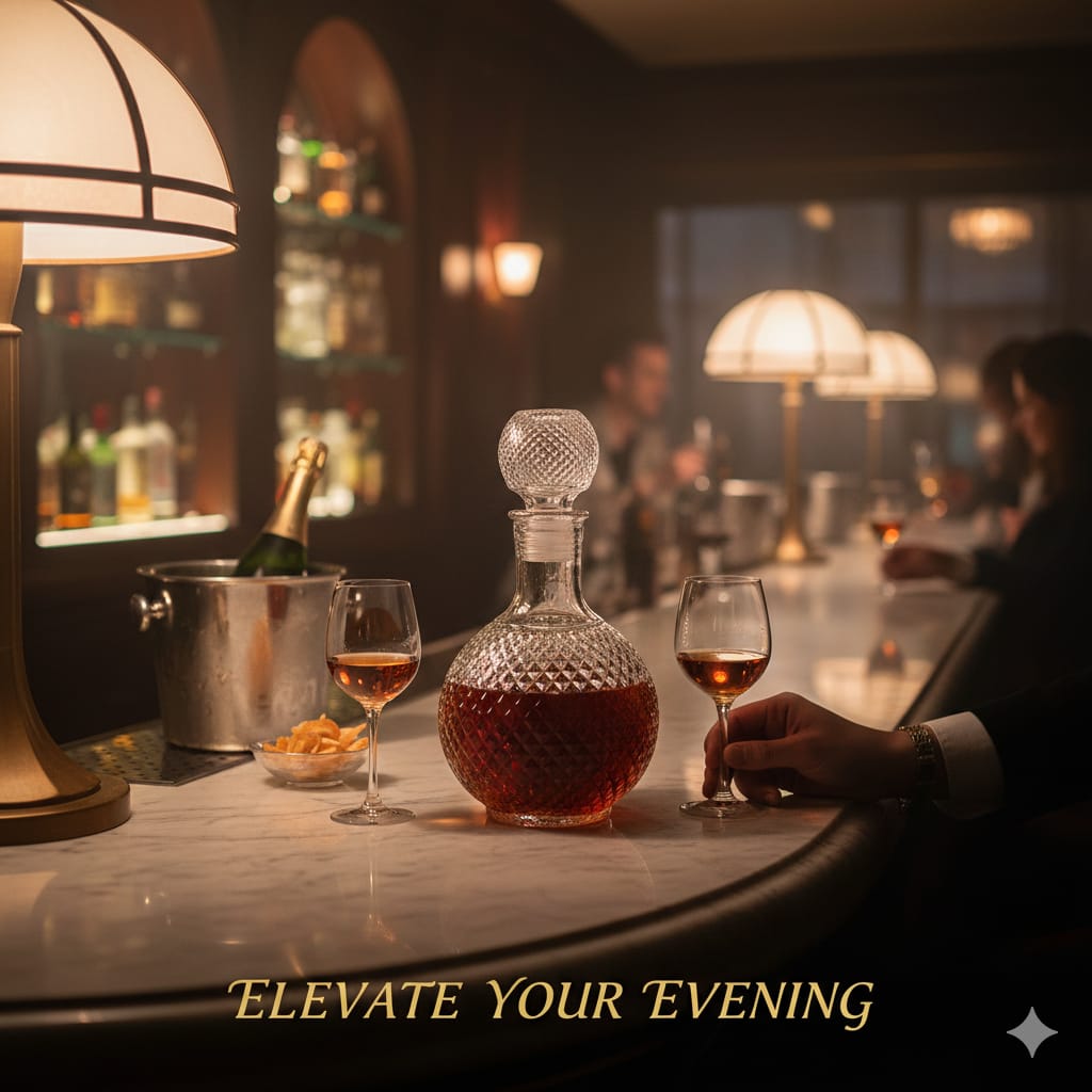 Premium Wine & Whiskey Serving Set