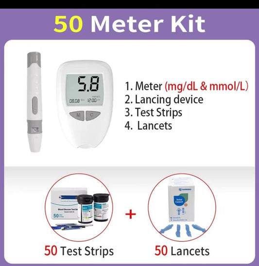 ✅ Blood Glucose Monitor, portable home with self_test blood glucose meter