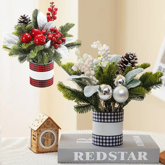 Mini Table Top Christmas Tree With Decorations
