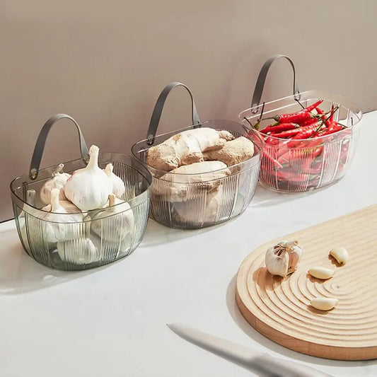 Large Capacity Wall-mounted Storage Basket Onion Garlic Kitchen Office Bathroom  Storage Basket