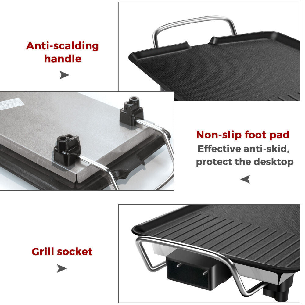 ELECTRIC BBQ GRILL PAN, Baking Grill Tray