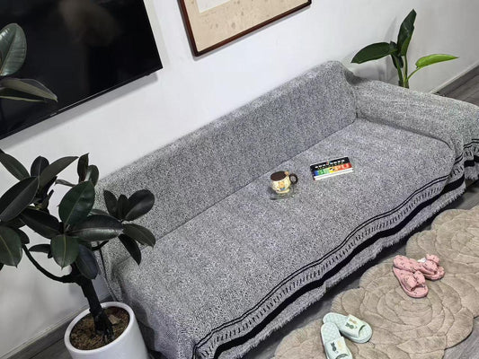 Reversible Chenille cotton sofa covers