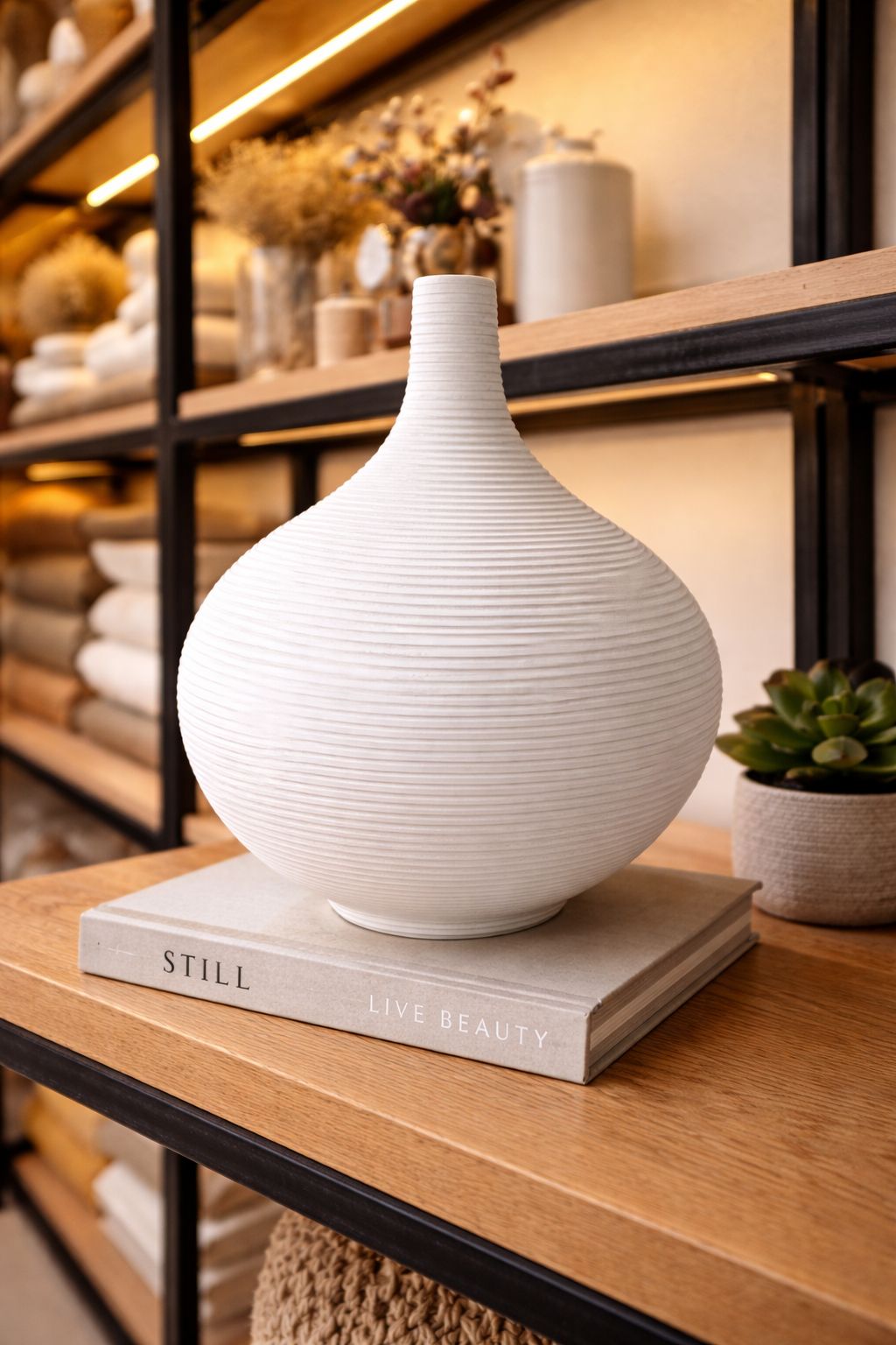 Minimalist In Style Modern Nordic Home Decoration Round Shape Porcelain Flower Vase
