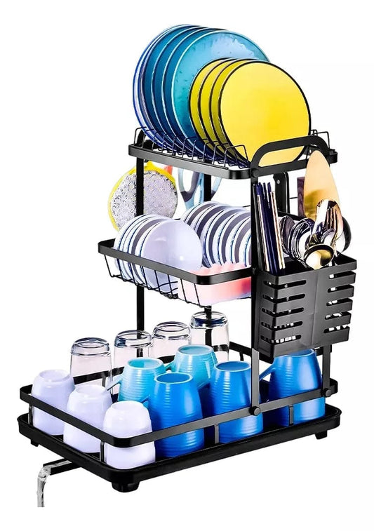 Multifunctional dish rack
Black