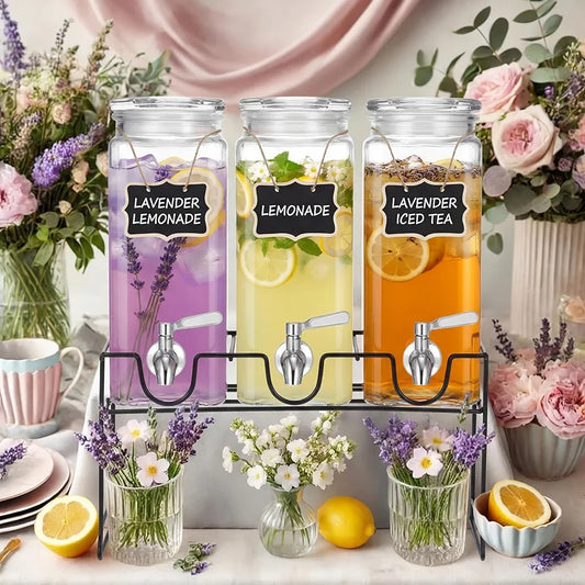 Metallic stand Triple Juice dispenser