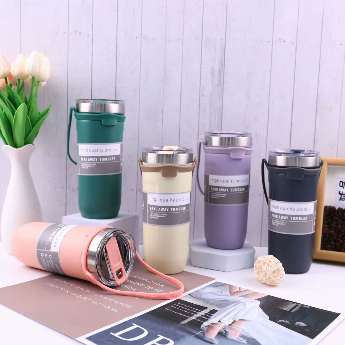 Vacuum Insulated coffee tumblers / Mugs