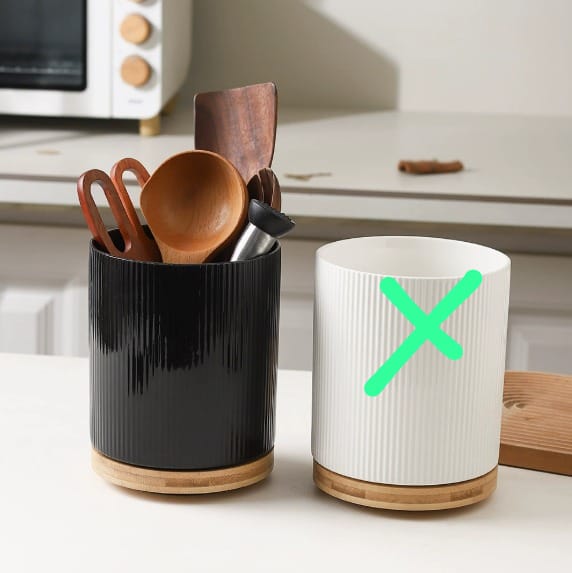 Ceramic spoon holder
