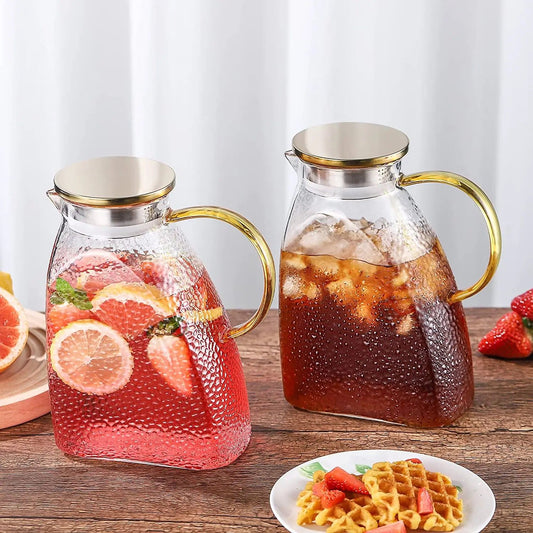 Luxury borosilicate pot/kettle with stainless steel lid