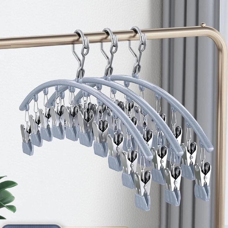 10pegs stainless steel clothes drying hanger