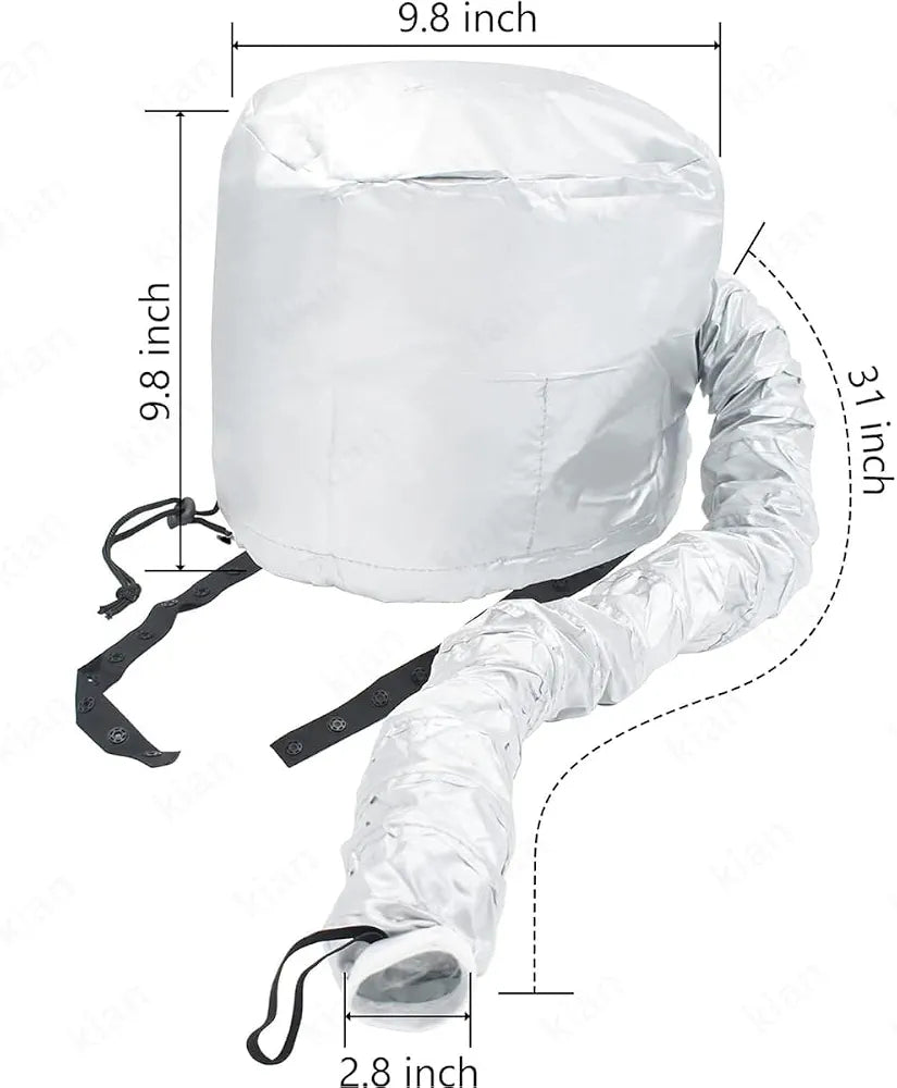 Portable bonnet hair dryer attachment