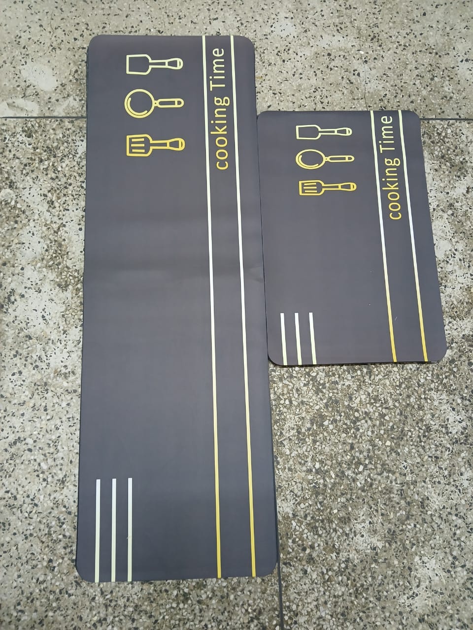 2pcs kitchen mats with rubber super non-slip underside